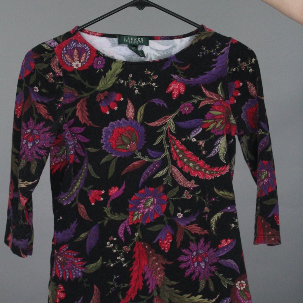 Lauren Ralph Lauren Petite Medium Patterned Shirt